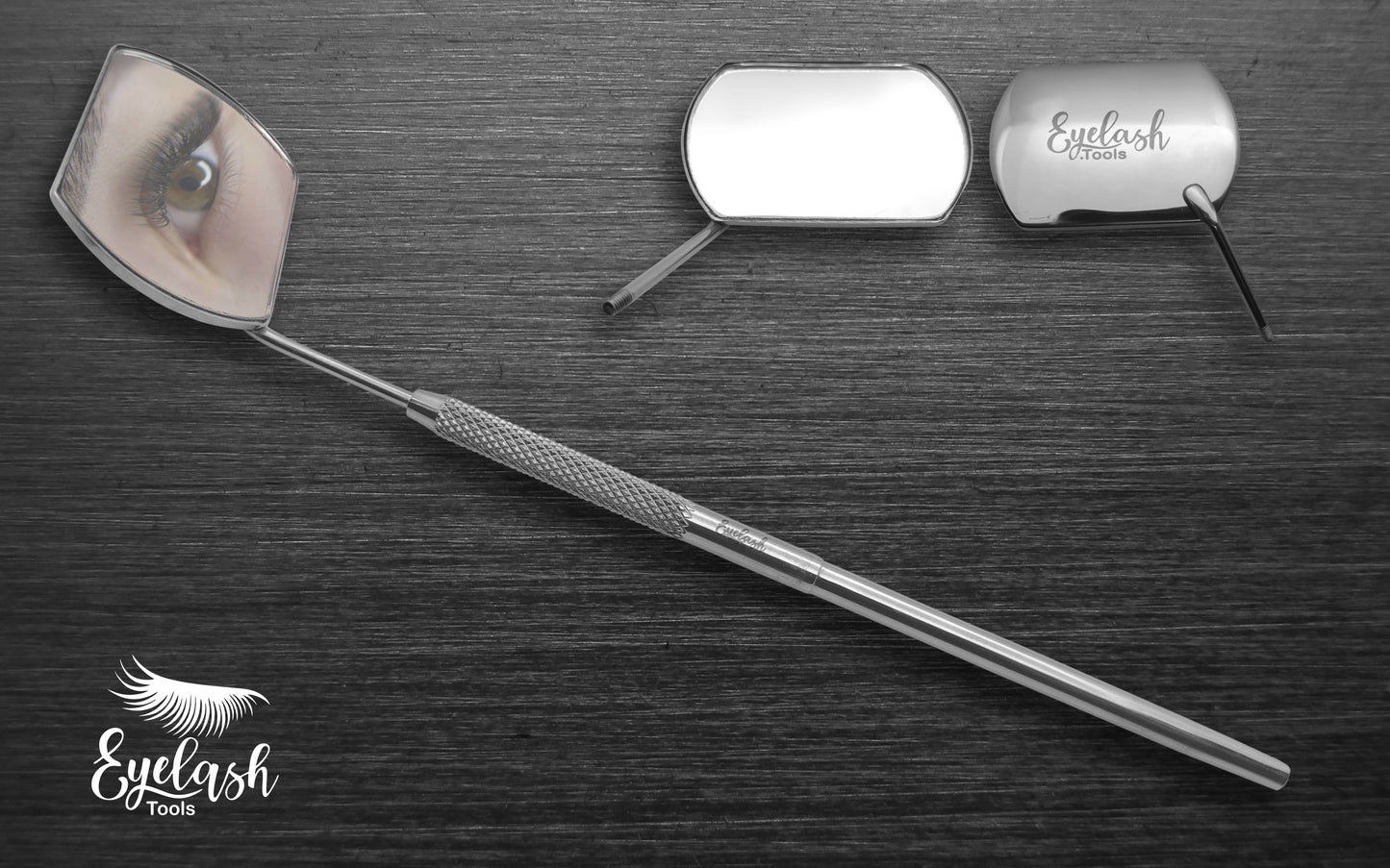 Professional 12-Piece Eyelash Extension Tweezer Kit - Scissors, Mirror & eyelash separator