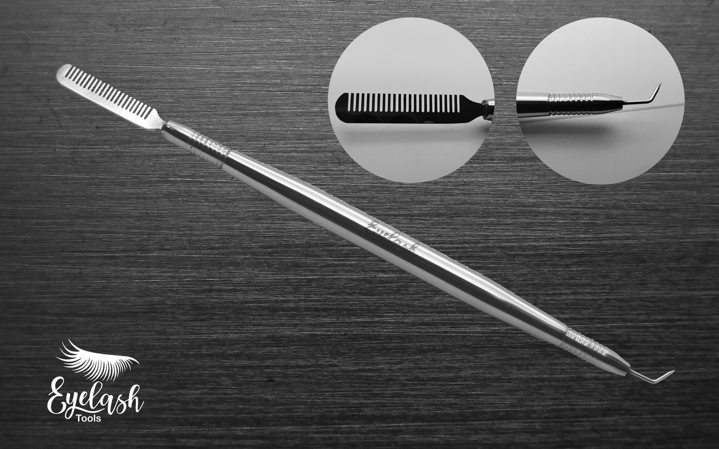 Professional 12-Piece Eyelash Extension Tweezer Kit - Scissors, Mirror & eyelash separator