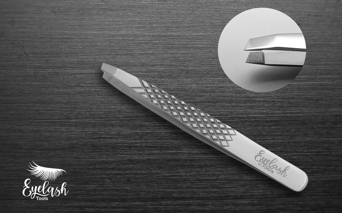 Professional 12-Piece Eyelash Extension Tweezer Kit - Scissors, Mirror & eyelash separator
